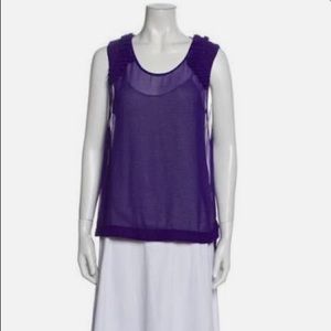 [Cut25 by Yigal Azrouel] purple/gray layer tank